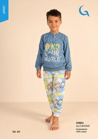 PIGIAMA BAMBINO M/L Z20024 Tellini S.r.l. Ingrosso Abbigliamento